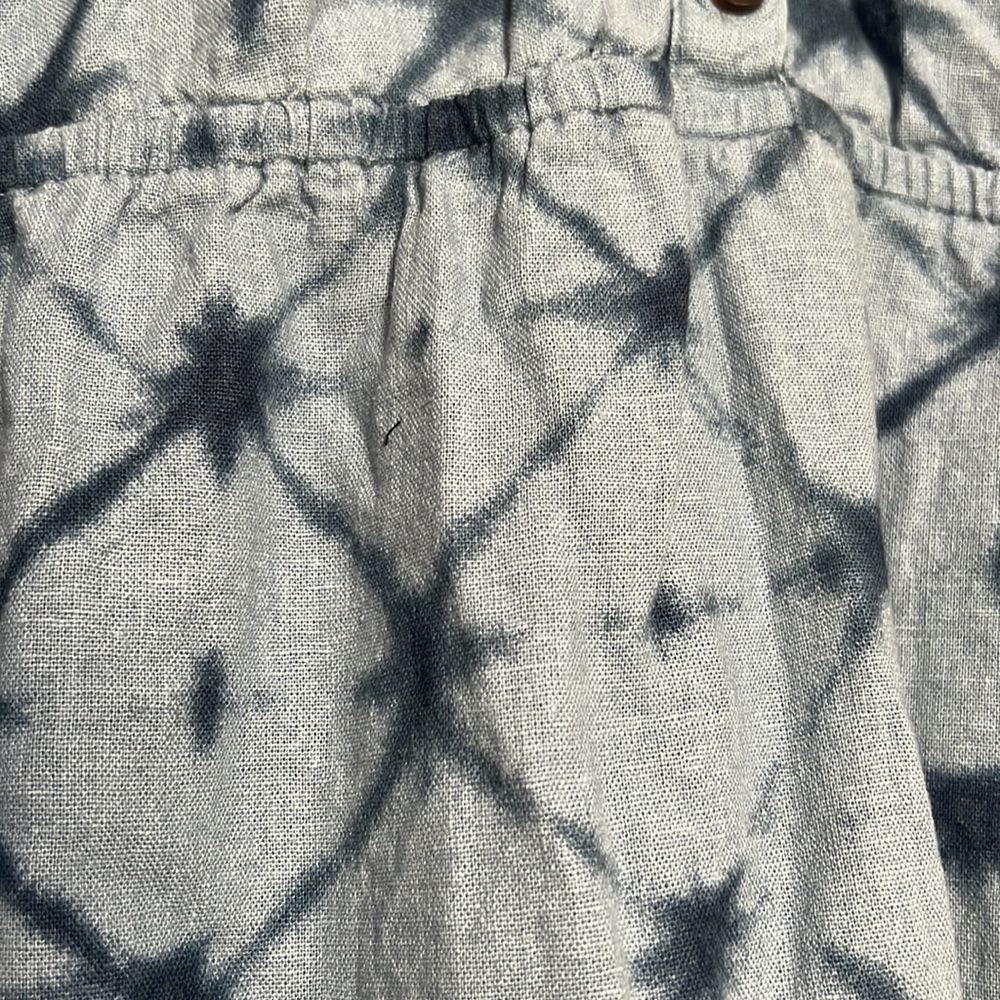 Sonoma Linen/Rayon Blue tie dye dress size XL - Picture 3 of 9